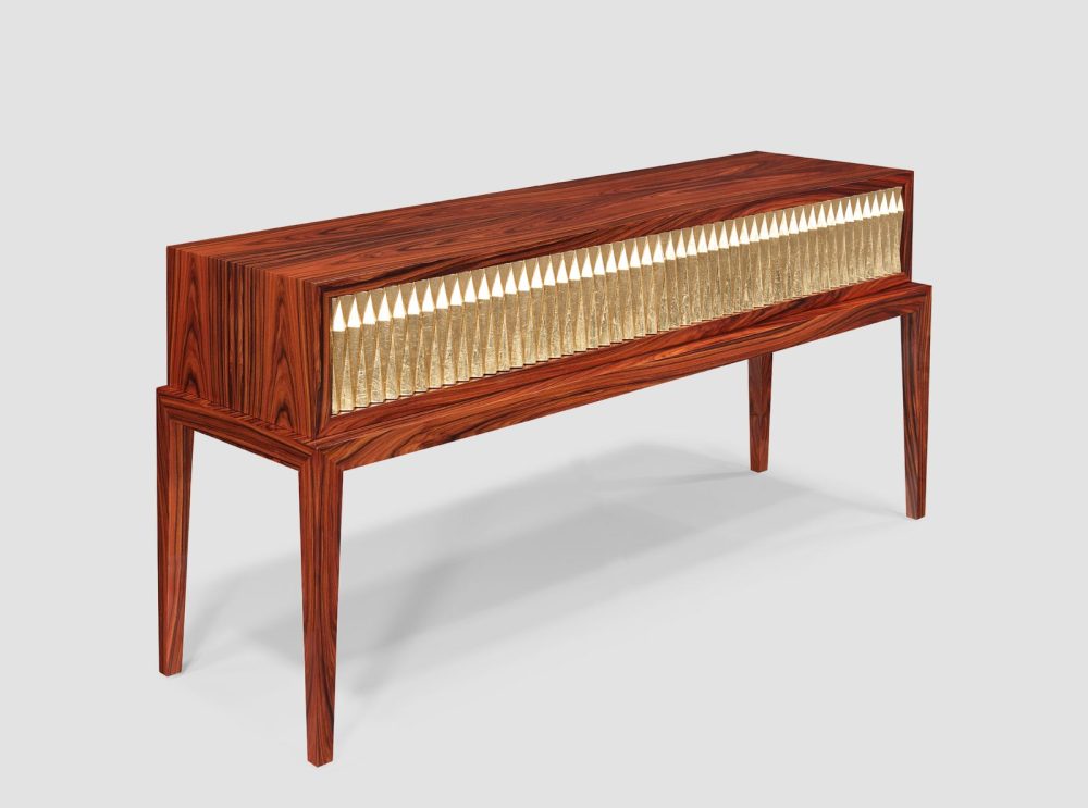 Gold Console Table