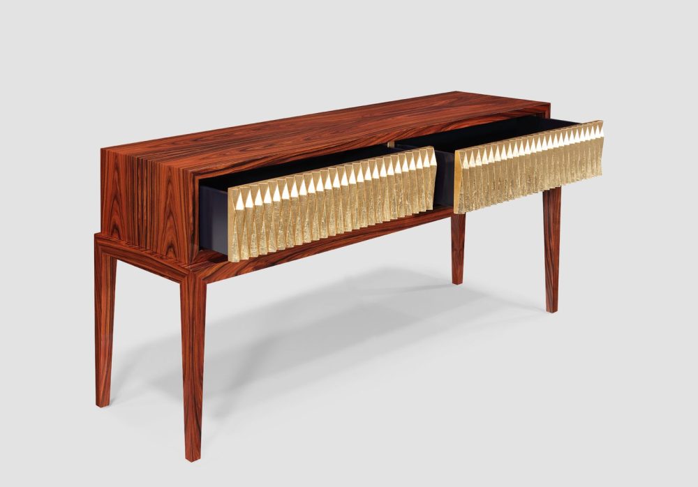Gold Console Table